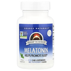 Sleep Science®, мелатонін, перцева м'ята, 240 пастилок