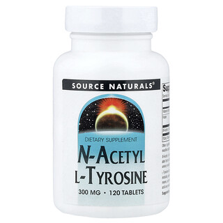 Source Naturals, N-acétyl-L-tyrosine, 300 mg, 120 comprimés