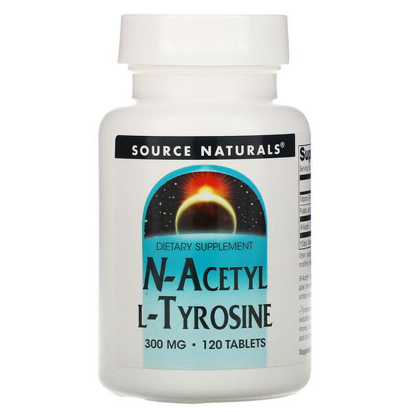 Source Naturals, N-Acetyl L-Tyrosine, 300 mg, 120 Tabletten