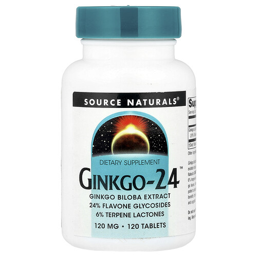 Source Naturals Ginkgo-24™ 120mg タブレット120粒