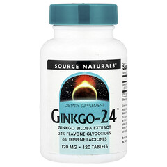 Ginkgo-24™, 120 мг, 120 таблеток