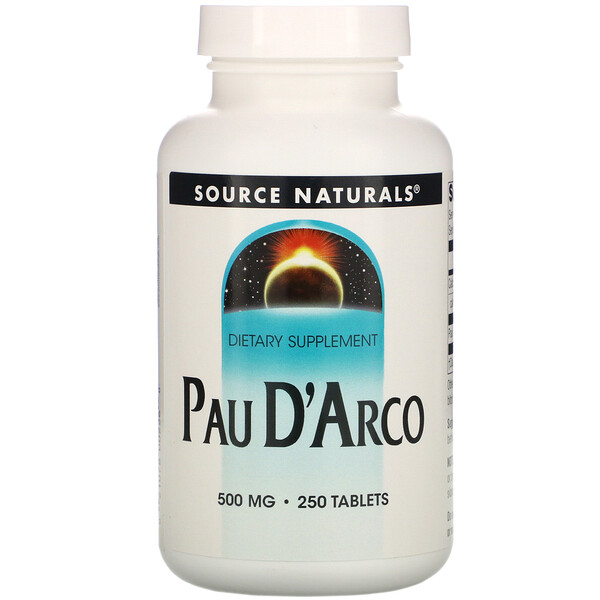 Source Naturals, Кора муравьиного дерева, 500 мг, 250 таблеток