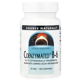 Source Naturals, Vitamina B6 Coenzymated™, 25 mg, 120 pastillas