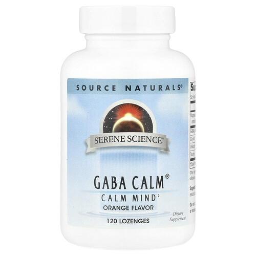 Source Naturals, Serene Science® GABA Calm®, オレンジ, ロゼンジ120粒