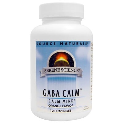Source Naturals GABA Calm, Orange Flavor, 120 Lozenges