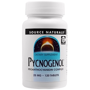 Отзывы о Сорс Начэралс, Pycnogenol, 25 mg, 120 Tablets