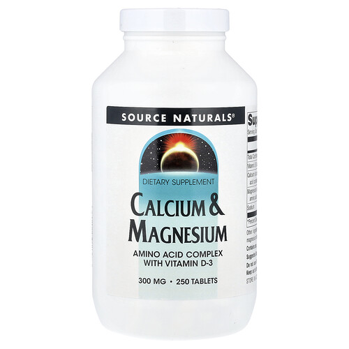 Source Naturals カルシウム&マグネシウム タブレット250粒