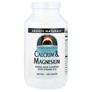 Source Naturals, Calcium & Magnesium, 250 Tablets