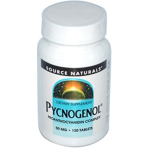 Source Naturals, Пикногенол, 50 мг, 120 таблеток