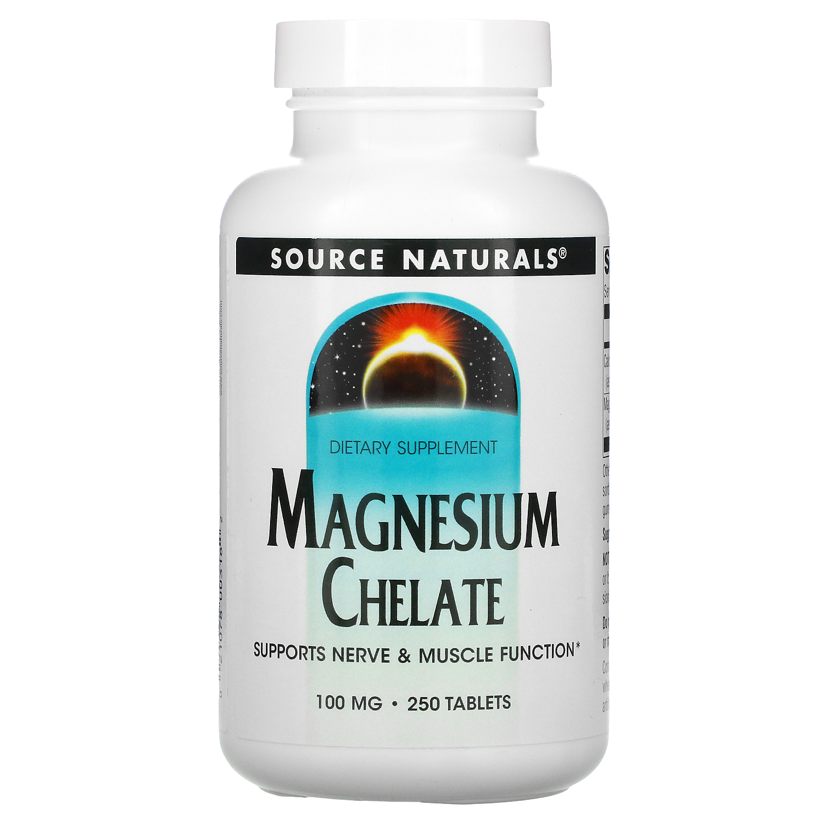 Source Naturals, Магний хелат, 100 мг, 250 таблеток - iHerb