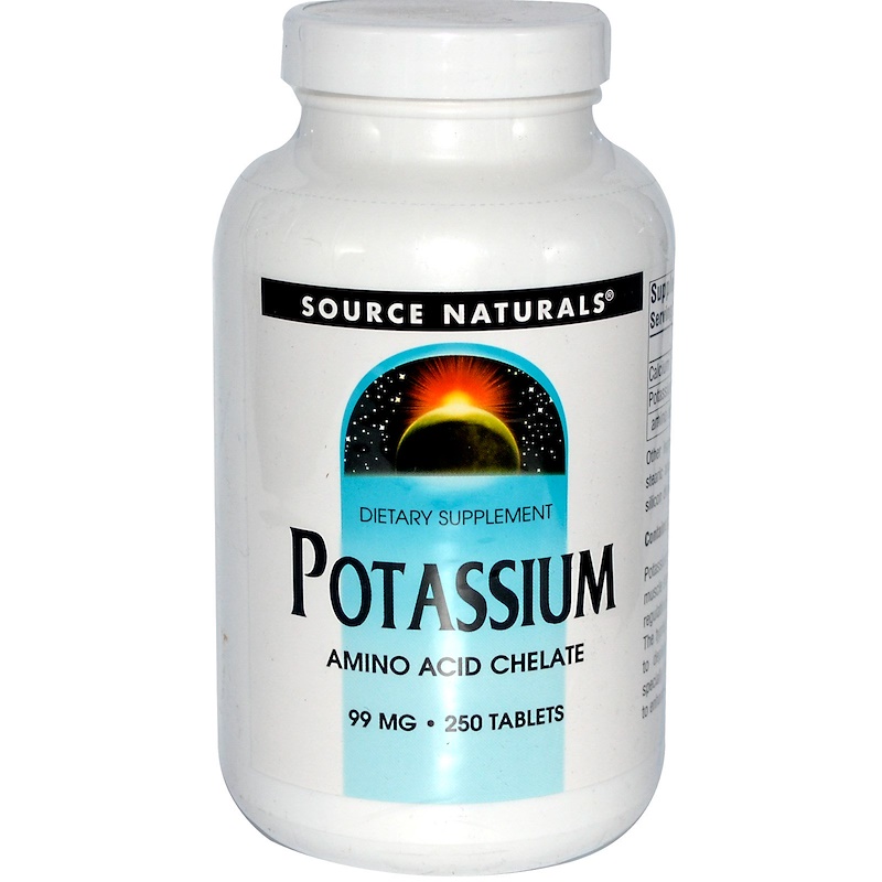 Source Naturals, Potassium, 99 mg, 250 Tablets iHerb