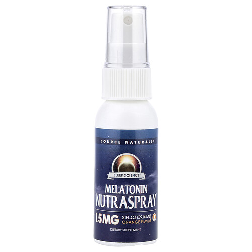 Source Naturals, Sleep Science®, Melatonin NutraSpray, Orange, 2 fl oz (59.14 ml)