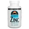 Source Naturals, Zinc, 50 mg, 250 Tabletas