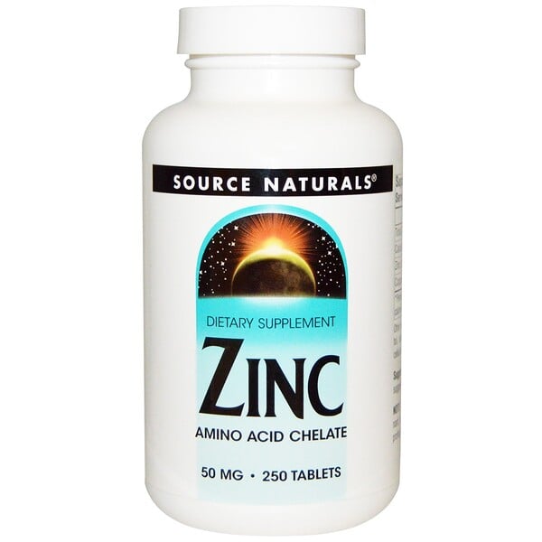 Source Naturals, Zinc, 50 mg, 250 Tablets - iHerb