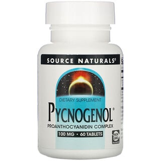 Source Naturals, Pycnogenol，100毫克，60片