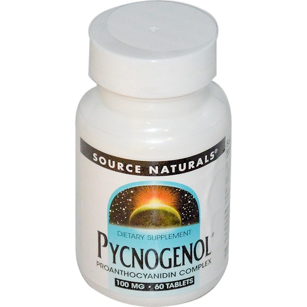 Source Naturals, Pycnogenol, 100 mg, 60 Tablets - iHerb.com