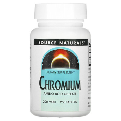 

Source Naturals Chromium 200 mcg 250 Tablets