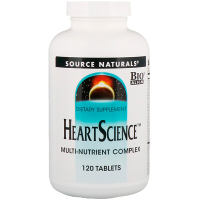 

Source Naturals Heart Science, комплекс мультинутриентов, 120 таблеток