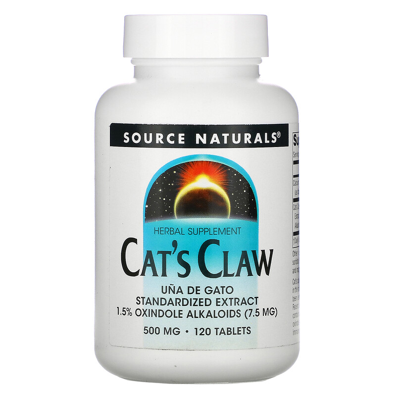 Source Naturals, Cat's Claw, 500 mg, 120 Tablets
