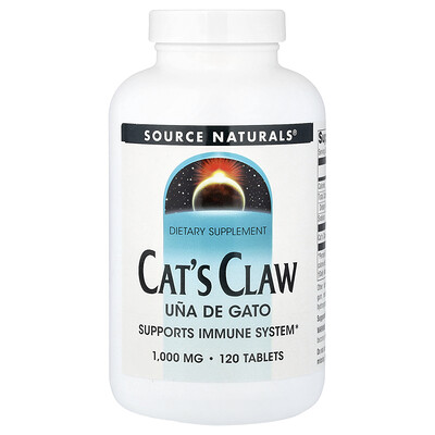Source Naturals, Uña de gato, 1000 mg, 120 comprimidos