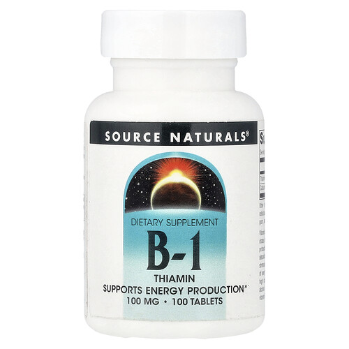 Source Naturals, Vitamin B1Thiamin, 100 Tabletten