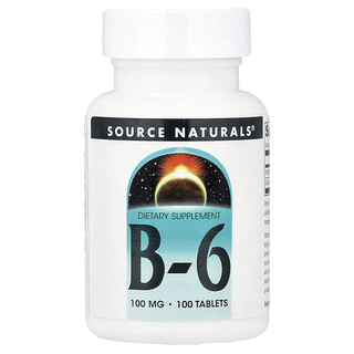 Source Naturals, B6, 100 compresse