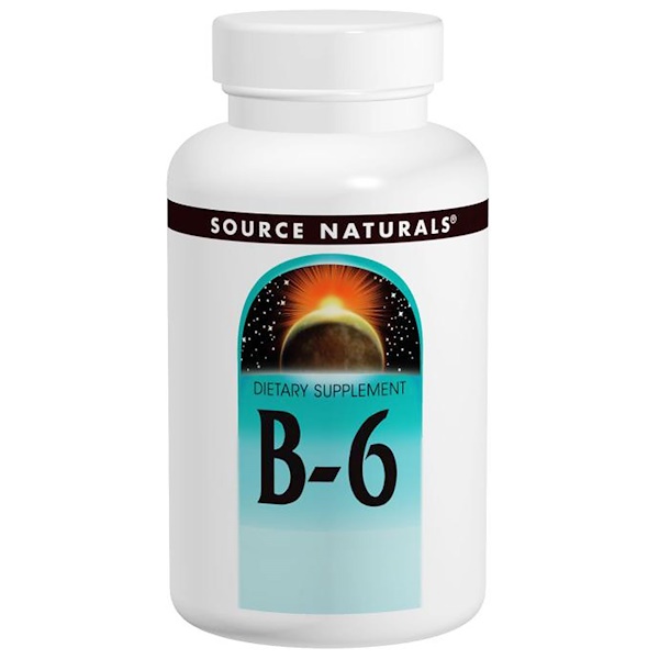 Source Naturals, B-6, 100 Mg, 100 Tablets - IHerb