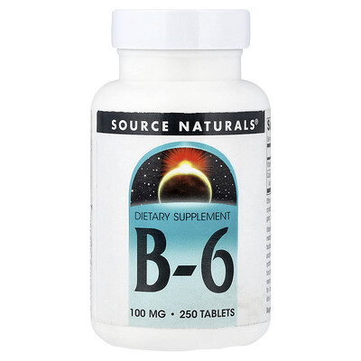 Source Naturals, Vitamina B6, 250 comprimidos