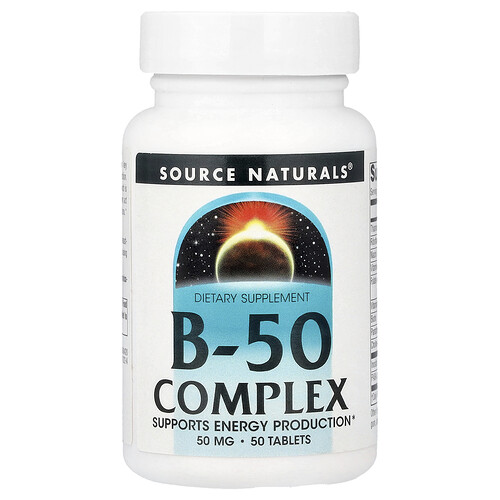 ソース ナチュラルズ Source Naturals, B-50コンプレックス、タブレット50粒