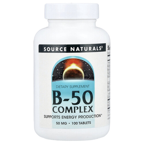 Source Naturals, B-50 Complex, B-50-Komplex, 100 Tabletten