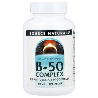 Source Naturals, B-50 Complex, B-50-Komplex, 100 Tabletten