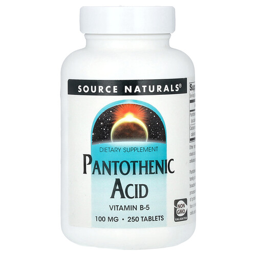 Source Naturals Pantothenic Acid, 250 Tablets