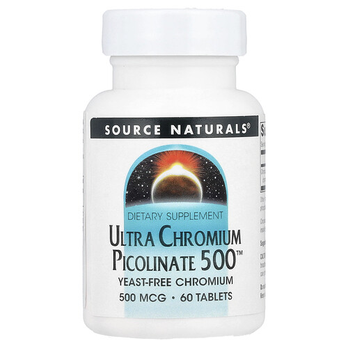 Source Naturals ウルトラクロミウムピコリネート500™ 500mcg タブレット60粒