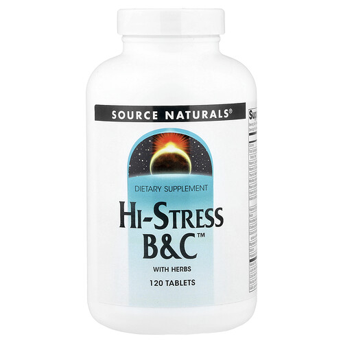 Source Naturals, Hi-Stress B&C™ mit Kräutern, 120 Tabletten