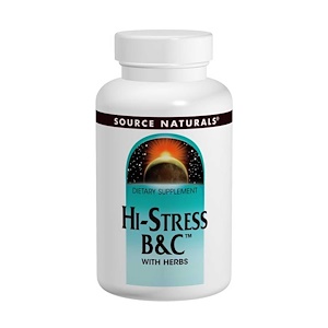 Source Naturals, Hi-Stress B&C, 120 таблеток