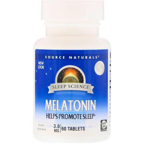 Source Naturals, Melatonin, 3 mg, 60 Tabletten