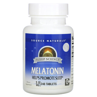 Source Naturals, Melatonin, 3.0 mg, 240 Tablets