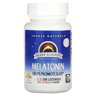 

Source Naturals Melatonin Orange 5 mg 200 Lozenges