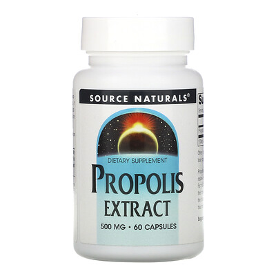 Source Naturals экстракт прополиса, 500 мг, 60 капсул