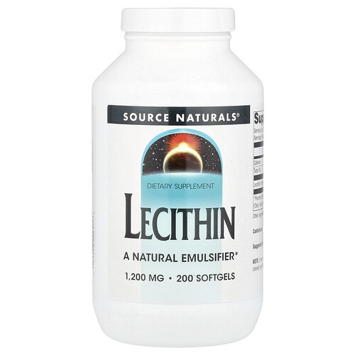 Source Naturals レシチン 1,200mg ソフトジェル200粒