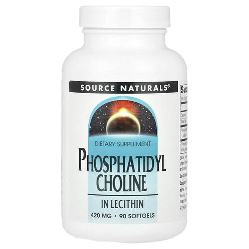 Source Naturals フォスファチジルコリン イン レシチン 420mg ソフトジェル90粒