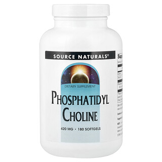 Source Naturals, Fosfatidilcolina, 420 mg, 180 cápsulas blandas