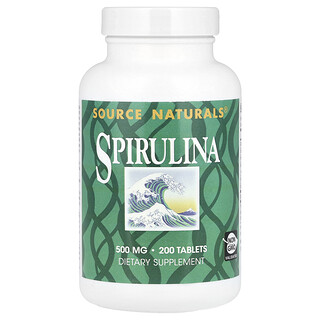 Source Naturals, 螺旋藻，500 毫克，200 片