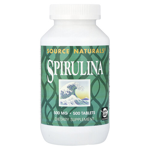 Source Naturals, Spirulina, 500 mg, 500 Tablets