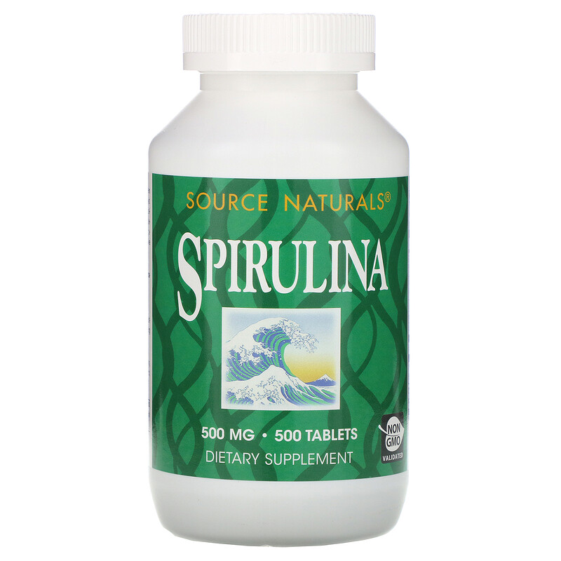 Source Naturals, Spirulina, 500 mg, 500 Tablets iHerb