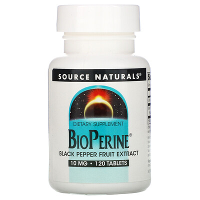 Source Naturals BioPerine, 10 мг, 120 таблеток