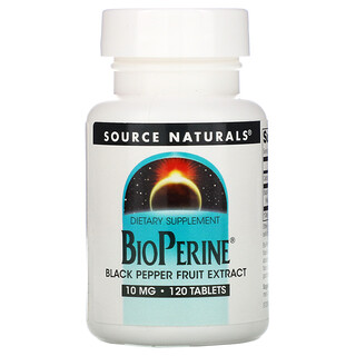 Source Naturals, BioPerina, 10 mg, 120 Pastillas