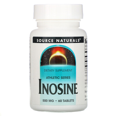 Source Naturals Athletic Series, инозин, 500 мг, 60 таблеток