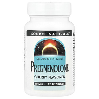 سورس ناتورالز‏, Pregnenolone ، كرز ، 10 ملجم ، 120 قرص استحلاب