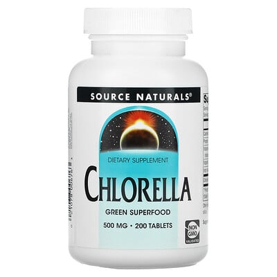 

Source Naturals, Chlorella, 500 mg, 200 Tablets